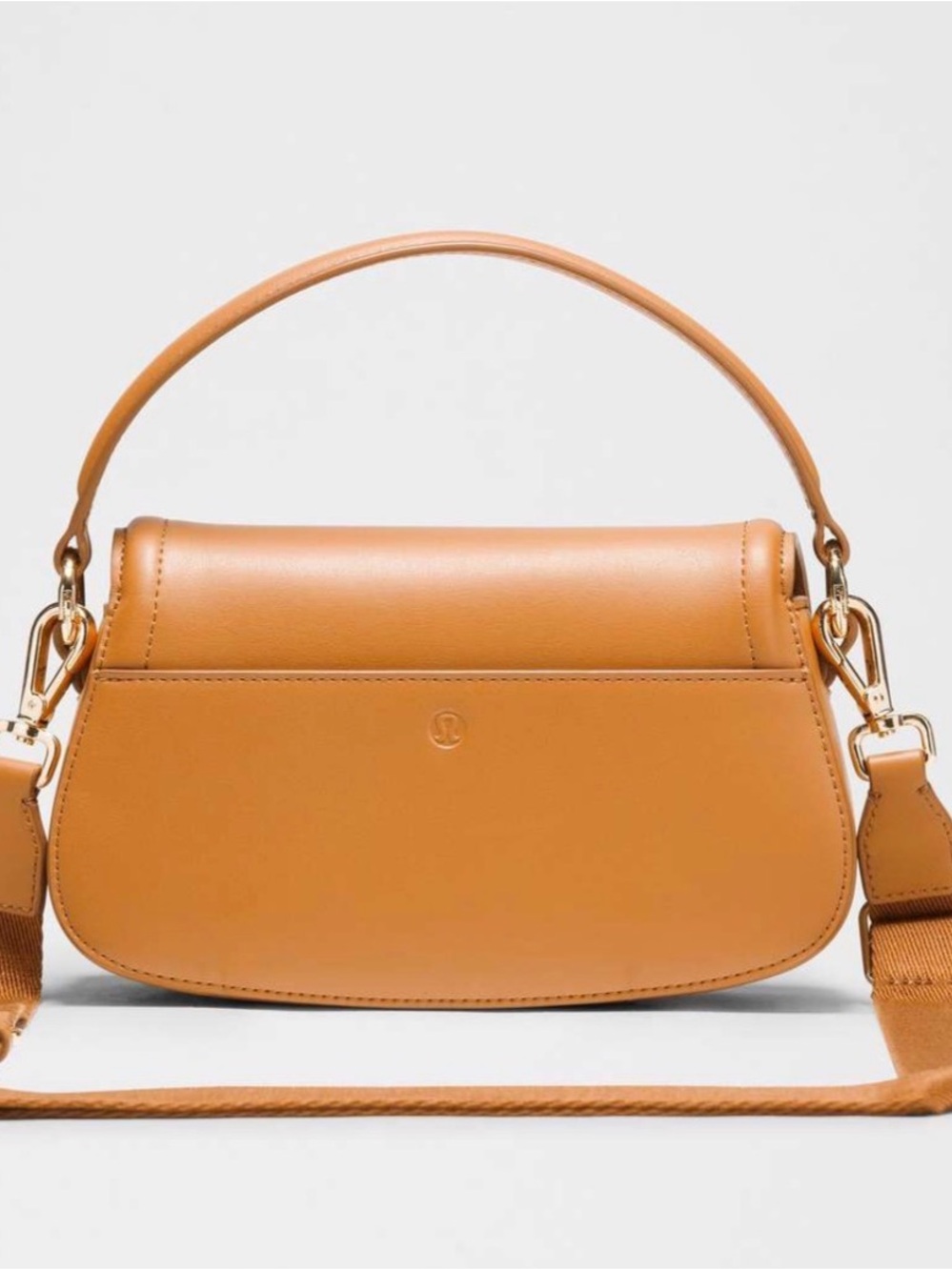 Lululemon Cactus ‘leather Mini Bag Chestnut Brown Crossbody NWT - Picture 4 of 9